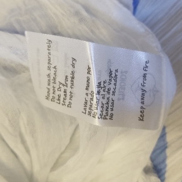 ZL Europe Dessin Blue White Maxi Dress - Picture 16 of 16